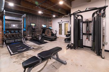 Fitness Center at 99 Front Apartments in Downtown Memphis